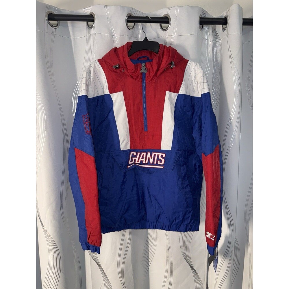 Starter New York Giants NFL Men's Jacket Blue/Red/White Size S